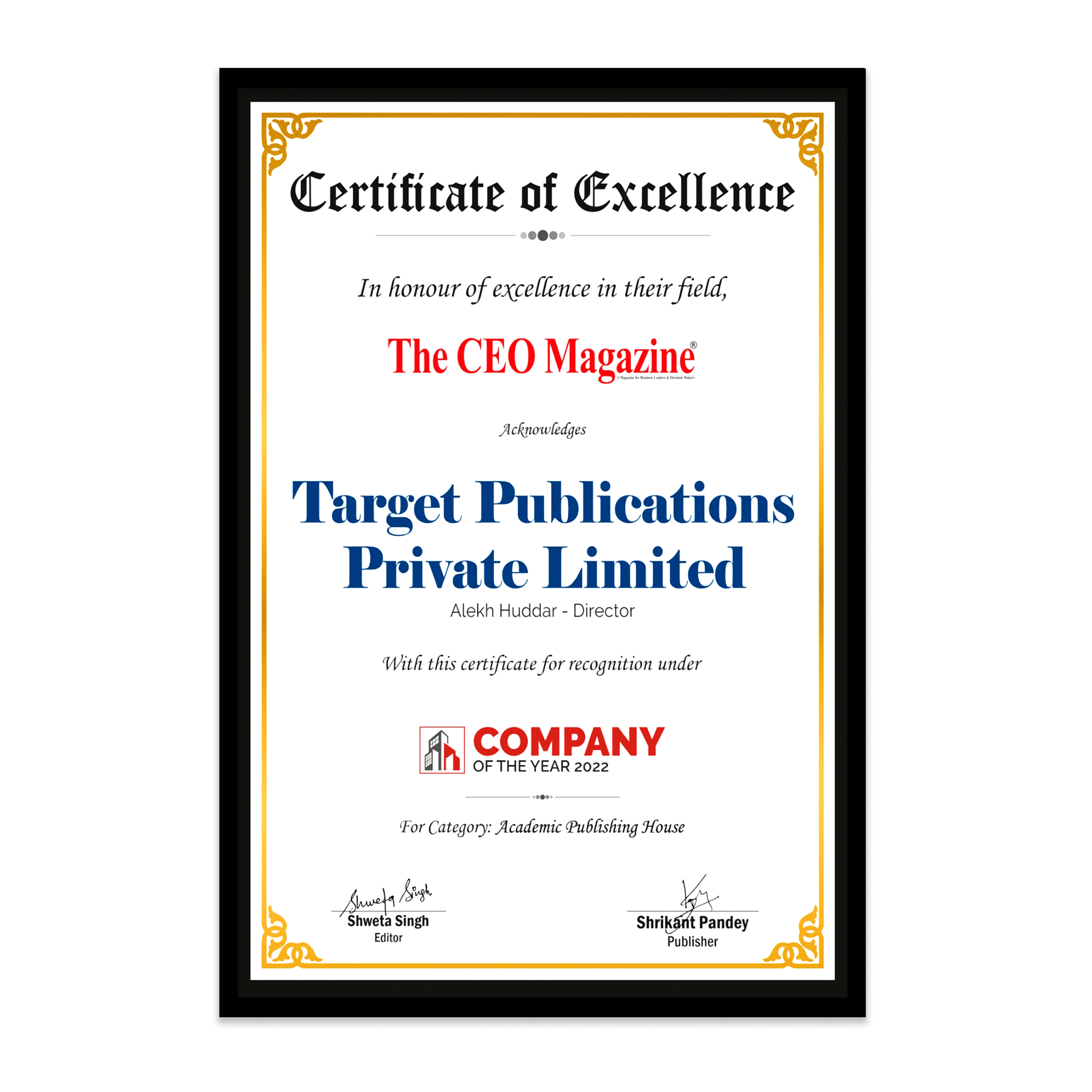 Award certificate 4